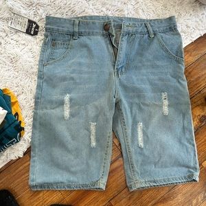 Denim shorts